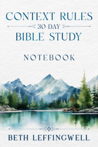 Context Rules 30-Day Bible Study Notebook